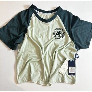 NEW! Aeropostale Sport Raglan Graphic Women's Breathable T-Shirt Size Large